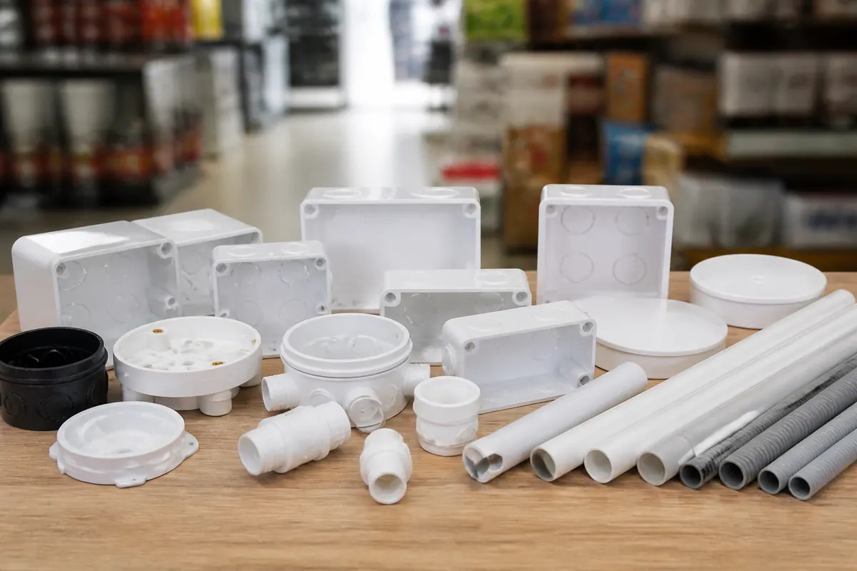 Junction boxes and ceiling rose accessories